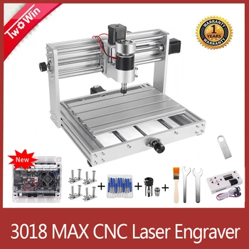 CNC 3018 Pro Max CNC Rytie Stroj GRBL Ovládanie s 200W Vretena 15w Laser Rytec 3 Os PCB frézka CNC Router