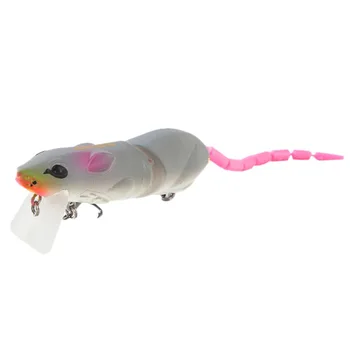 Plastové Myši Nalákať Umelé Rybárske Lure Swimbait Špeciálne Chvost Dizajn Potkan Rybárske Návnady S Výšok Háčik