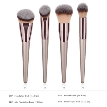 Nové Módne 2019 10PCS Drevené Nadácie Kozmetické Obočie Eyeshadow Brush make-up Štetec Sady Nástrojov Maquiagem Drop Shipping