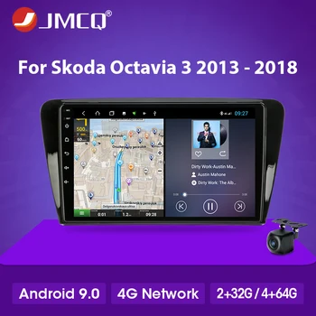 JMCQ Android 2 din autorádia Multimediálne Video Prehrávač, Navigácia GPS Pre Škoda Octavia 3 A7-2018 RDS DSP 4G čistý 4G+64 G