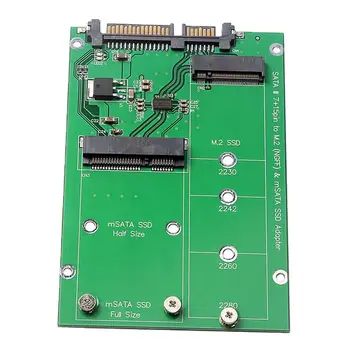 2.5 palcový M. 2 NGFF MSATA 2-v-1 Viacero Veľkých SSD na SATA III Converter Karty