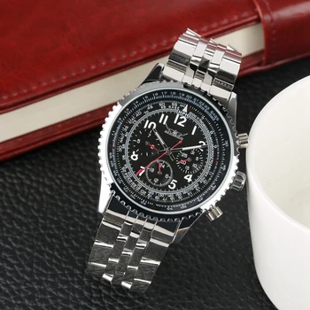 JARAGAR Automatické pánske Hodinky Mechanické Muž Hodiny Top Luxusné Značky Plný Nehrdzavejúcej Ocele Kapela Jedinečné Náramkové hodinky Horloges Mannen