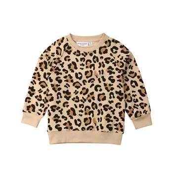 Dieťa Sveter detské Leopard Bunny Tlač Svetre Chlapec Dievča Oblečenie, Módne Roztomilý Batoľa Dievča Oblečenie na Jar Jeseň 1-8T Nosenie