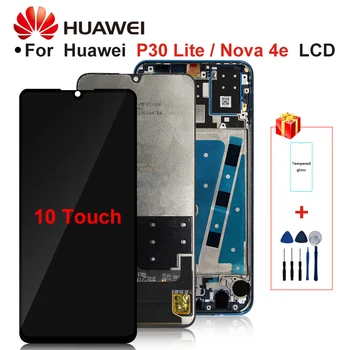 2312*1080 Originálne LCD S Rámom Pre HUAWEI P30 Lite Lcd Displej Pre HUAWEI P30 Lite Displej Nova 4e MAR-LX1 LX2 AL01