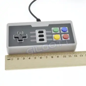 2 KS 4 Tlačidlo Retro USB PC Ovládači Klasické Káblové Hra Joypad Rukoväť Ovládač pre Nintendo NES Klasická Hra