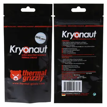 Termálne Grizzly Kryonaut 1g pre CPU Intel Procesor Chladiča Ventilátor Zložené Chladenie Tepelné Vložiť Chladnejšie Termálnej pasty