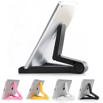 Nový Mobilný Telefón, Tablet Držiak na Stojan Ploche Trojuholníka Mount Držiak Pre iPad, iPhone Podporu Skladacia Nastaviteľný Uhol Držiteľ