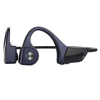 F806 Bluetooth Headsety Kostné Vedenie Neckband Šport Beh Bezdrôtové Slúchadlá Nepremokavé Stereo Slúchadlá(Modrá)