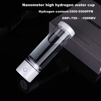 Nano SPE&PEM Vysoká Koncentrácia, Bohaté na Vodík Voda, Fľaša Anti Aging Generátor ORP Alkalickej Ion Pohár Ionizátor Dýchanie H2 Plyn