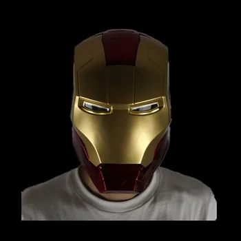 Anime Superhrdina Iron Man Cosplay Maska Tony Stark Plnú Hlavu LED Otvorená Prilba PVC Masky Dieťa Dospelých Halloween Party Nové
