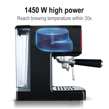Kávovar Espresso Stroj Malé Plne Semi-automatické Domácnosti Stroj Sterilizoval Mlieko Pare Kávové Zrná Brúska