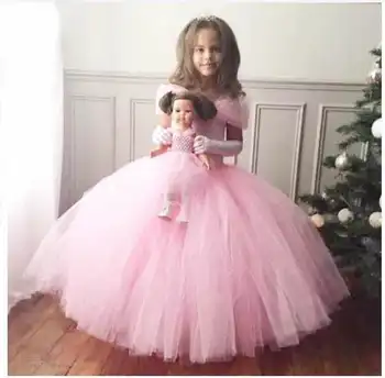 Ružová Princezná Deti, Dievčatá Tutu Šaty Tylu Popruhy Motýľ Kvet Deti Šaty, Oblečenie Pre Deti