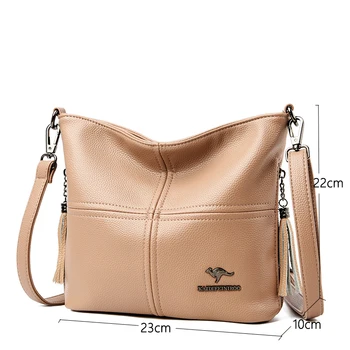 Peňaženky a kabelky luxusné crossbody tašky pre ženy 2020 Nové vysoko kvalitné kožené kabelky Bežné dámy ramenní taška Sac Hlavný