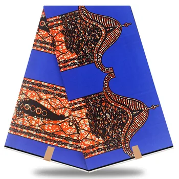 Veľkoobchod! 2021 Vysokej Kvality Afriky Skutočný Vosk vytlačí textílie naozajstný Ankara vosk Nigérijský štýl 6 metrov/ks bavlna!KL1-36