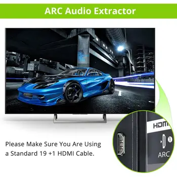 DAC Audio Converter ARC Audio Extractor Digitálne HDMI, Optický SPDIF Koaxiálny na Analógový 3,5 mm L/R Digitálneho na Analógový Audio Prevodník